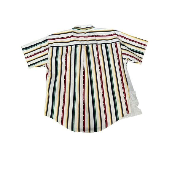 Vtg Chaps Ralph Lauren Golf Club Vertical Striped Button Up Shirt Men's XL - Picture 4 of 9